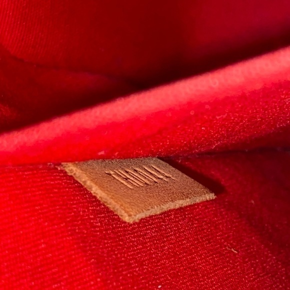 Louis Vuitton Red Leather Monogram Biscayne Bay Vernis GM Stunning Beauty - Picture 13 of 16